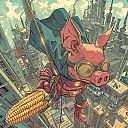 shinykimai_a_manga_of_a_super_hero_pig_in_a_mask_and_cape_and_375c11e9-6aab-4abc-b761-55a8c7437dcf_1.png: 1024x1024, 2415k (May 23, 2024, at 04:20 AM)