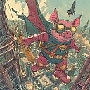 shinykimai_a_manga_of_a_super_hero_pig_in_a_mask_and_cape_and_375c11e9-6aab-4abc-b761-55a8c7437dcf_3.png: 1024x1024, 2296k (May 23, 2024, at 04:20 AM)